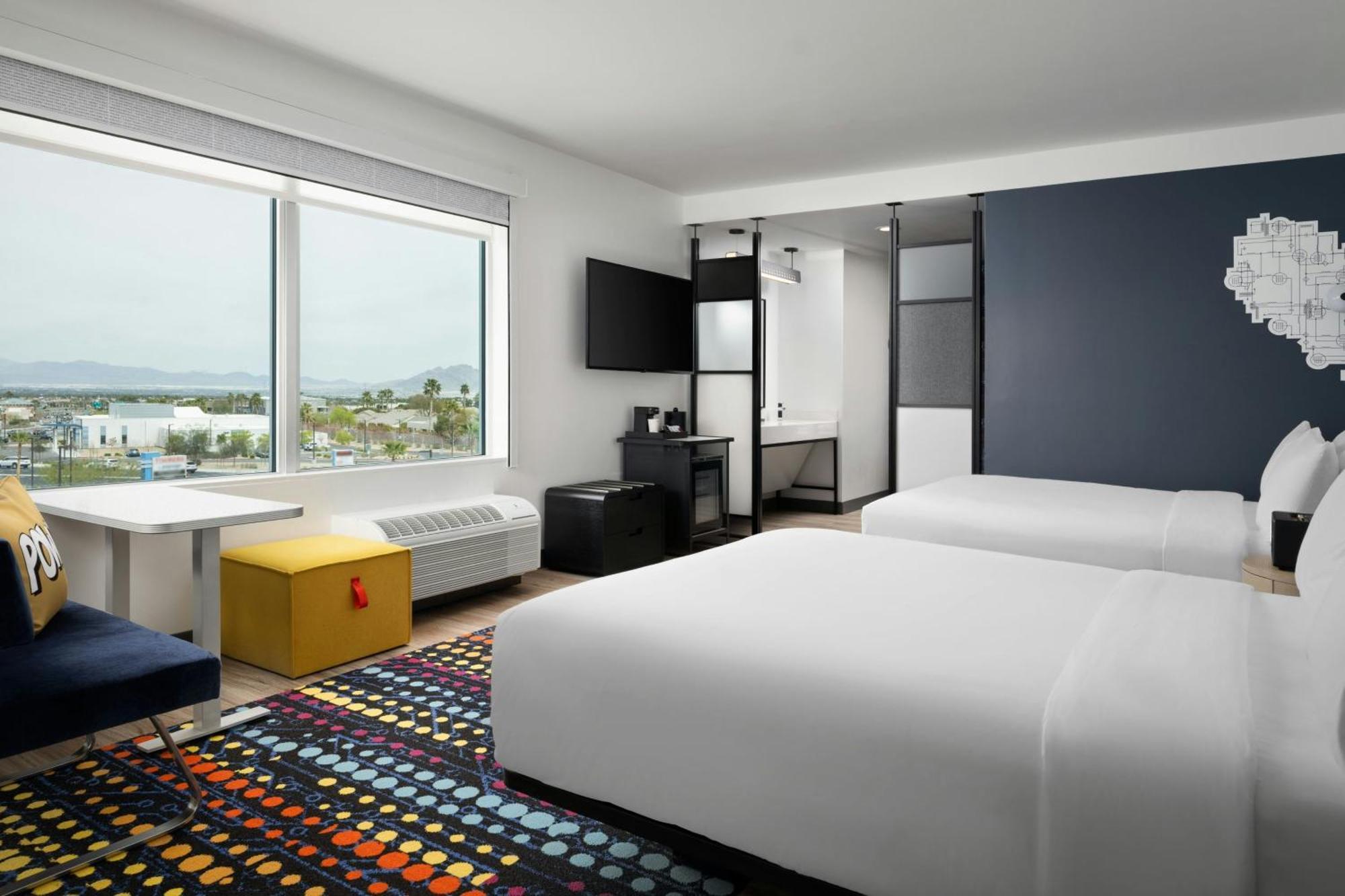 Queen Room with Two Queen Beds and City View
